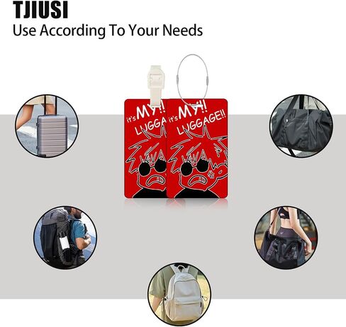 Anime Satoru Luggage Tags for Suitcases Gojo Travel Luggage Baggage 2PCS Silicone Funny Travel Accessories Labels Belt Strap and 2PCS Stainless Steel String Loop for Bag Backpack Suitcase Plane in Saudi Arabia