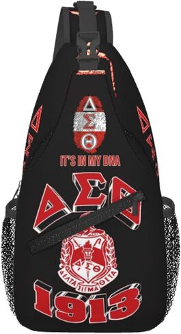Sorority Paraphernalia Gifts Sling Bag Cross Chest Bag Adjustable For Travel Hiking Sport Climbing Runners Womens in Saudi Arabia