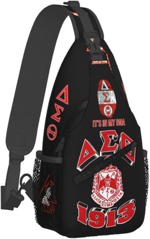 Sorority Paraphernalia Gifts Sling Bag Cross Chest Bag Adjustable For Travel Hiking Sport Climbing Runners Womens in Saudi Arabia