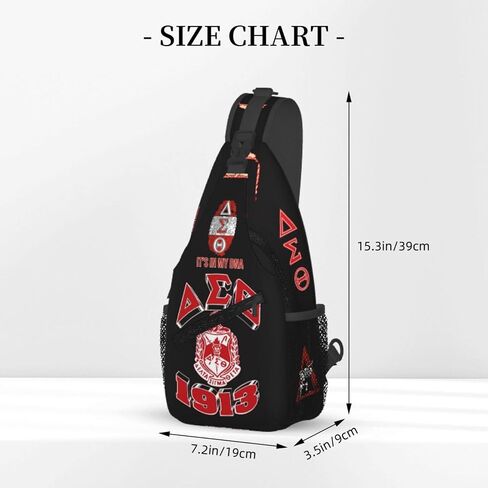 Sorority Paraphernalia Gifts Sling Bag Cross Chest Bag Adjustable For Travel Hiking Sport Climbing Runners Womens in Saudi Arabia