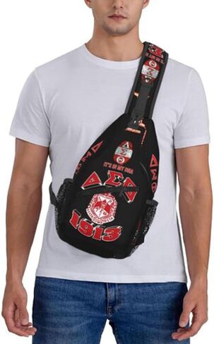 Sorority Paraphernalia Gifts Sling Bag Cross Chest Bag Adjustable For Travel Hiking Sport Climbing Runners Womens in Saudi Arabia