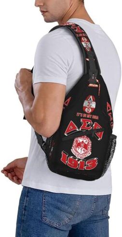 Sorority Paraphernalia Gifts Sling Bag Cross Chest Bag Adjustable For Travel Hiking Sport Climbing Runners Womens in Saudi Arabia