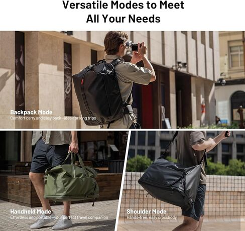 PGYTECH OneMo Travel Backpack 35L, Multifunctional Camera Bag for Traveler and Photographer, Hiking Backpack for Canon/Nikon/Sony and DJI Drones, Waterproof Insert for Laptop Up to 16 Inch, Black in Saudi Arabia