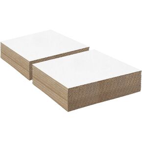 Golden State Art, 50 Pack 12x16 Corrugated Cardboard Sheets Cardboard Inserts Flat Cardboard Layer Pads for Packing, Mailing or Art Crafts (1/8" Thick, Brown)