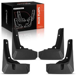 A-Premium Set of 4PCS Mud Flaps Splash Guards Mudguards Mudflaps with Hardware Accessories Compatible with Kia EV9 2024, without Running Board, Front and Rear(Driver and Passenger Side)