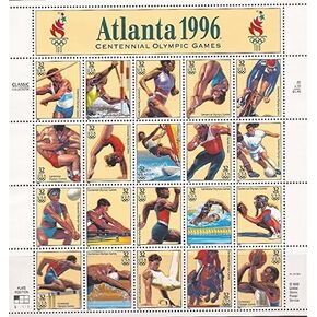US Stamps - 1996 Atlanta Olympics - 20 Stamp Sheet - Scott #3068 by USPS