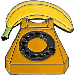 Banana Phone Enamel Lapel Pin