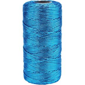 Metallic Bright Gold Twine 1.5 mm Thick 328 Feet for DIY Crafts Festival Christmas Tree Decor