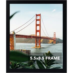 11x16 Picture Frame Black for Wall Hanging Horizontally or Vertically, 11 x 16 Frame Composite Wood Wall Gallery Photo Frame, Black