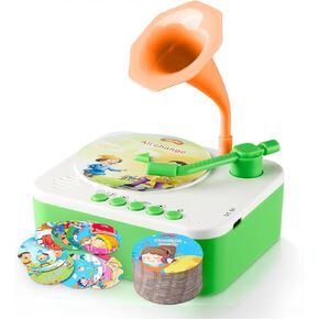 96 Cards Vintage Gramophone Children's Storyteller Sleeping Music Box DIY Recorder is a Good Gift for Children's Birthday Holiday Christmas