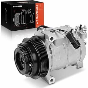 A-Premium A/C Compressor with Clutch Compatible with 2009-2010 5.7L Jeep Grand Cherokee, Commander & Dodge Challenger, Charger & Chrysler 300, 10SRE20C Style