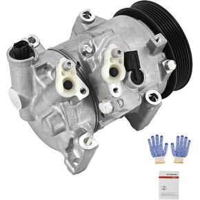 AC Compressor and A/C Clutch Replacement for Toyota Corolla 2011-2013/Matrix 2011-2014 1.8L 2.4L, 8831002710 8831002711 8831068031 178322