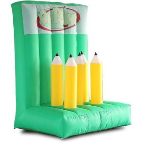 SAYOK Inflatable Basketball Hoop Shooting Game with Blower, Inflatable Carnival Game Inflatable Sport Games for Birthday/Party/Sport Event/Family Fun/School Event(5ft x 4ft x 6.56ft, 1PC)