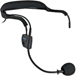 Shure WH20 Dynamic Headset Microphone - Rugged, Lightweight, Secure Fit for Active Mic Users, Perfect for Instructors/Musicians, Right-Angle 1/4" (6.3mm) Connector for Unbalanced Mic Input (WH20QTR)