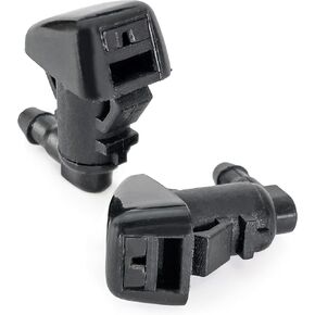 Click&Fit Windshield Washer Nozzles compatible with Jeep Liberty from 2008-2013 – Front wiper water jet sprayers replaces 55157319AA 4806312AA, 2-Pack kit, right and left
