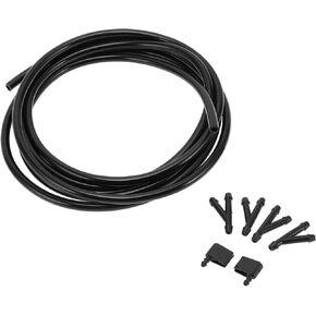 Windshield Washer Nozzle Kit, Front Windshield Spray Nozzles Wiper Spray Washer Jet with Fluid Hose for Mercedes-Benz Sprinter 4500 Black, 1 Set