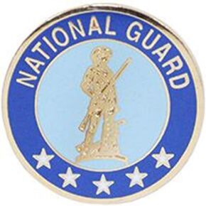 United States Circular National Guard 1" Lapel Pin
