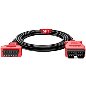 Autel OBD2 OBDII Extension Cable, 5ft 1.5M, 16 Pin OBD II Male to Female Extension Cable Extender, 16Pin Car OBD 2 Cord Adapter, for All OBD2 Vehicles