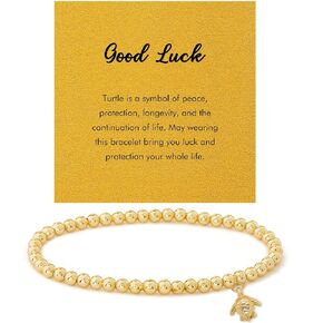 RZKING Gold Bracelets for Women, Evil Eye Butterfly Dragonfly Elephant Charm Bracelets for Women, Friendship Bracelets, Birthday, Retirement, Inspirational Gifts for Women