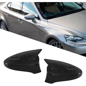 Side Mirror Cover Cap Rear View Mirror Cover Caps Compatible with Lexus GS CT LS ES RC F Sport 2009-2022 8794A30E00B1 8791A30D10B1 (Carbon-Fiber Style)