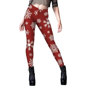 Women's Ugly Christmas Legging Xmas High Waisted Holiday Workout Pant Tights Leggings