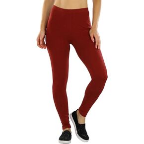 ToBeInStyle Women's Premium Soft Essential Full Length Cotton Leggings