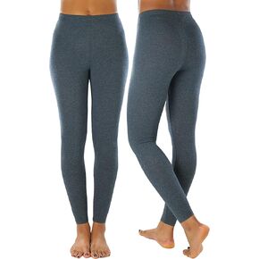 ToBeInStyle Women's Premium Soft Essential Full Length Cotton Leggings