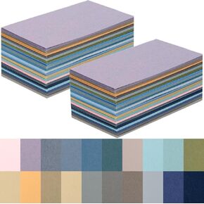 100 Sheets Morandi Colored Cardstock Blank Colorful Thick Paper 92LB/250gsm Cards Stock for Invitations, Postcards, Photos, DIY Crafts Greeting Card Making Scrapbook Supplies (4 x 6 Inch)