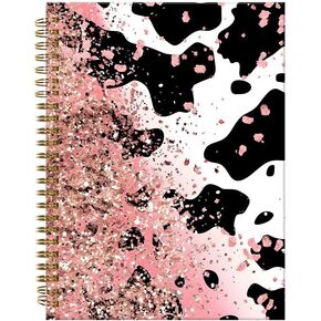 Spiral Journal Notebook,A5 Hardcover Lined Journals for Women Girl 6 x 8.3 in,120 Pages Thick Paper,Cute College Ruled Writing Notebook for Gifts Office Work School(Dragonfly Flower) in Kuwait