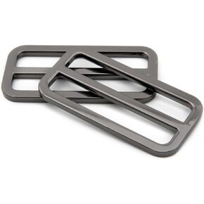 Loosco Flat Metal Adjuster Belt Sliders, 10 PCS Buckle Triglide for Strap Keeper Leathercraft Bag Belt Adjuster