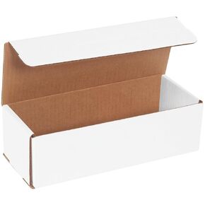 Top Pack Supply Corrugated Mailers, 10" x 4" x 3", White (Pack of 50)