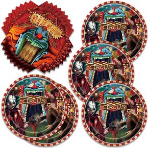 40pcs halloween Party Supplies,include 20 dessert plate, 20 Napkin,Used for halloween pumpkins Birthday Party Decoration… (Halloween pumpkins)