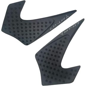 Motorcycle Black Rubber Gas Fuel Tank Traction Grip Compatible With Yamaha MT07 FZ07 2014-2017