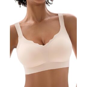 Bras for Women No Underwire, Wireless Bras with Support, Breathable Padded Bra Seamless Everyday Bras