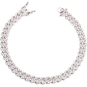 8 مللي متر مطلية بالذهب تشيكوسلوفاكيا مثلج ميامي الكوبي ربط خلخال سوار المرأة بلينغ موضة الهيب هوب حفلة القدم مجوهرات هدية in Kuwait