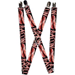 Buckle-Down Men's Suspender-Bacon, Multicolor, One Size