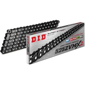 DID 525ZVMX2B120 (525 Series) ZVM-X2 Black/Black 120 Link High Performance X-Ring Chain with Connecting Link