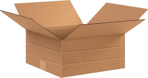 AVIDITI 12 1/2 x 12 1/2 x 6 Corrugated Cardboard Boxes, Small 12.5"L x 12.5"W x 6"H, Pack of 25 | Shipping, Packaging, Moving, Storage Box for Home or Business, Strong Wholesale Bulk Boxes in Saudi Arabia