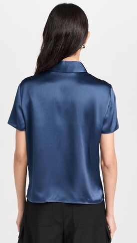 Vince Women's Short Sleeve Polo in Saudi Arabia