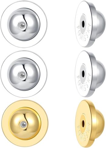 Fomissky-sisa Flat Earring Backs for Studs, Earring Backs Replacements, Heavy Earring Support Backs for Droopy Ears in Saudi Arabia