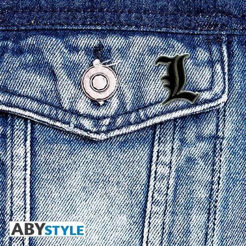 ABYstyle Death Note L دبوس معدني بقياس 1.1 بوصة × 0.98 بوصة ملحقات أنيمي مانغا لحقيبة الظهر أزرار الملابس هدية ميرش in Saudi Arabia