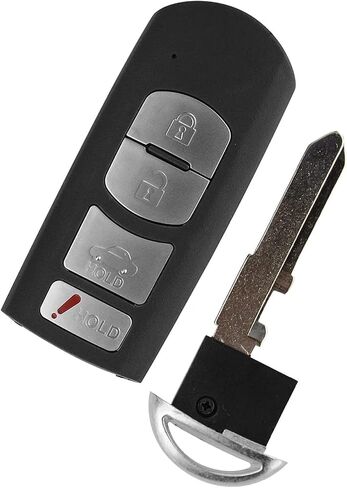 Fits for Mazda 3 6 2014-2018 SKE13D-01 Key Fob Cover Case Shell Replacement Keyless Entry Smart Remote Key Case with Uncut Key Blade (1) in Kuwait