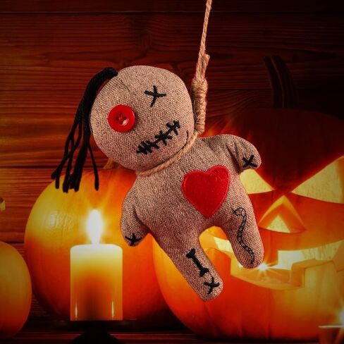 مجموعة دمية الفودو، هدايا لعبة تخفيف التوتر للنساء، ديكور ساحرة دمية مخيفة مضحكة، دمى الفودو السحرية الرعب تراقبك، مجموعة مزحة هدية هفوة لزملاء العمل والمكتب والانفصال والطلاق in Kuwait