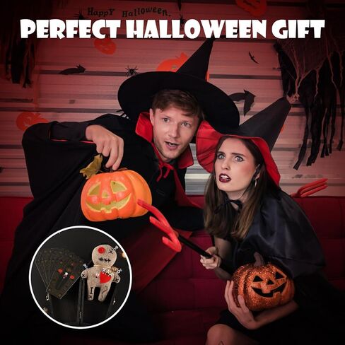 مجموعة دمية الفودو، هدايا لعبة تخفيف التوتر للنساء، ديكور ساحرة دمية مخيفة مضحكة، دمى الفودو السحرية الرعب تراقبك، مجموعة مزحة هدية هفوة لزملاء العمل والمكتب والانفصال والطلاق in Kuwait