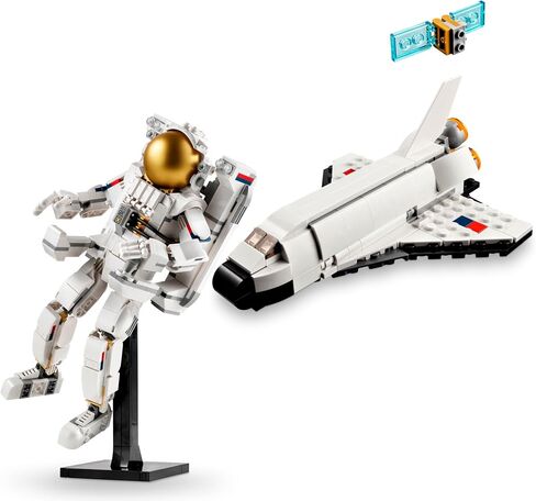 LEGO Creator Space Play Pack, 6 Adventurous Build Options in 1 Box Such as 2 Astronauts, a Space Dog, Viper Jet, Space Shuttle and Spaceship, a Great Gift for Space Lovers Ages 9 and Up, 66791 in Saudi Arabia