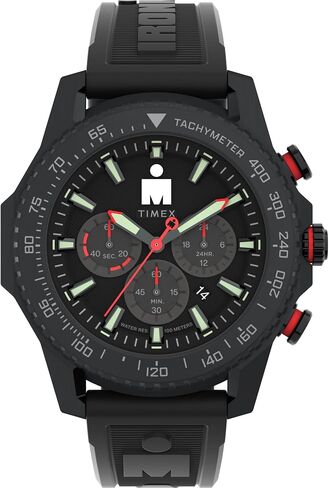 Timex Men's Ironman Adrenaline 48mm Watch - Black Strap Black Dial Black Case in Saudi Arabia