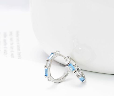 أقراط هوجي من الفضة الإسترليني للنساء أقراط دائرية على شكل غضروف مضادة للحساسية أقراط عصرية لهدايا أعياد الميلاد in Kuwait