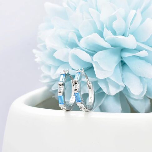 أقراط هوجي من الفضة الإسترليني للنساء أقراط دائرية على شكل غضروف مضادة للحساسية أقراط عصرية لهدايا أعياد الميلاد in Kuwait