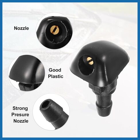 Windshield Wiper Washer Nozzle Spray Jet for Honda Civic 1987-2005 No.76810SWAE01 - Pack of 2 Item Replacement in Saudi Arabia