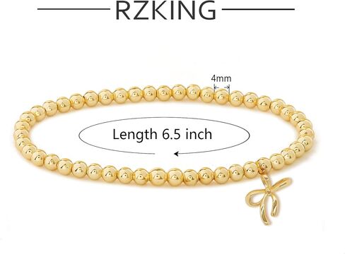 RZKING Gold Bracelets for Women, Evil Eye Butterfly Dragonfly Elephant Charm Bracelets for Women, Friendship Bracelets, Birthday, Retirement, Inspirational Gifts for Women in Saudi Arabia